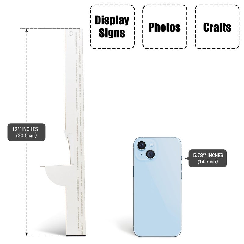 لينيكو حاملات صور ذاتية اللصق من لاينكو. جودة أرشيفية، متينة، سريعة وسهلة الاستخدام. جناح واحد 12 بوصة. تُستخدم للصور واللافتات والأعمال اليدوية. (عبوة من 25 قطعة). أبيض. - Image 5